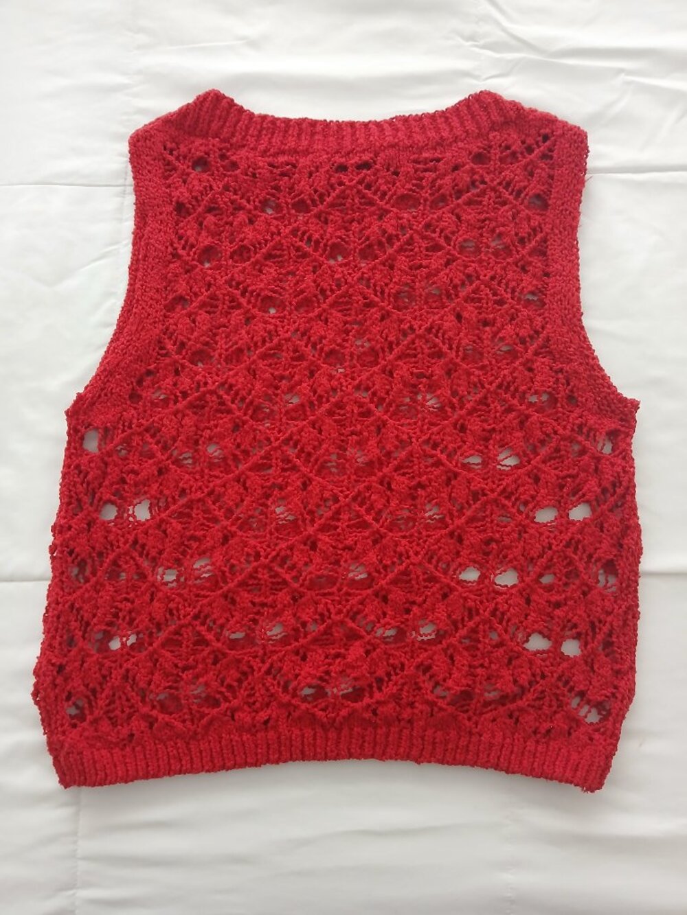ZARA OPEN KNIT TOP - Picture 2 of 4